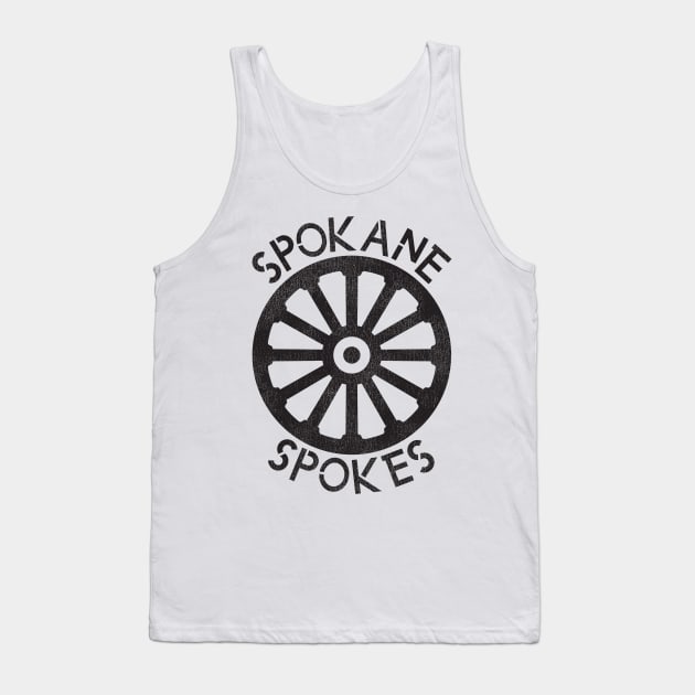 Defunct Spokane Spokes Hockey Team Tank Top by Defunctland